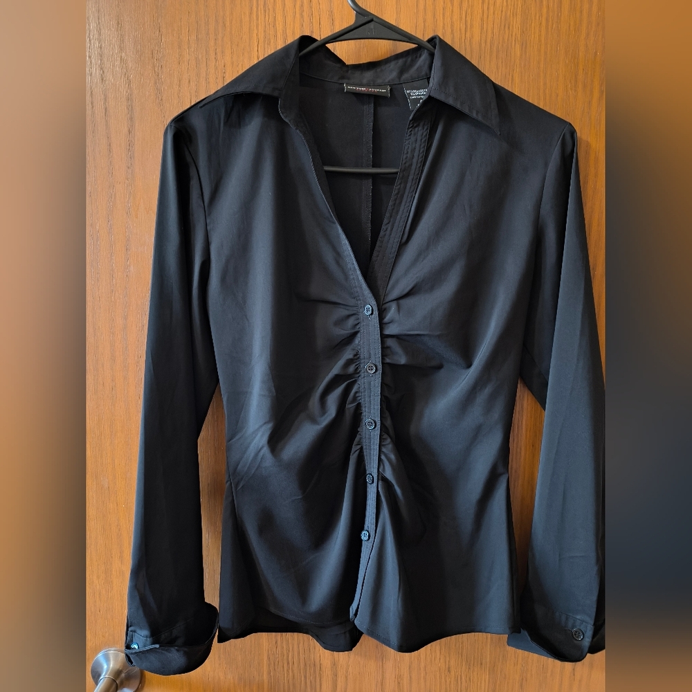 New York & Company Black Dress Shirt